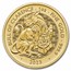 2023 GB 1 oz Gold The Royal Tudor Beasts The Bull of Clarence BU