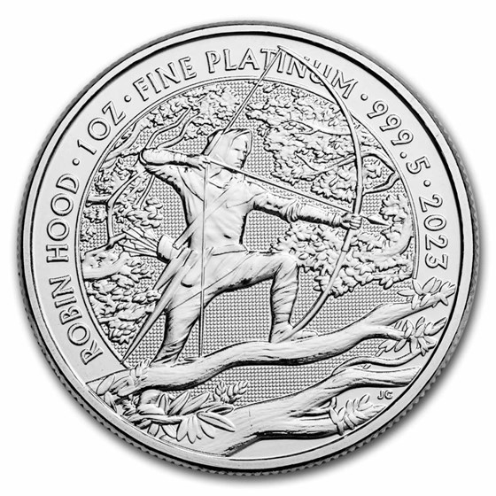 2023 GB 1 oz Platinum Myths and Legends: Robin Hood BU 2023 GB 1 oz Platinum Myths and Legends: Robin Hood BU