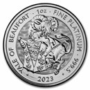 2023 GB 1 oz Platinum Royal Tudor Beasts The Yale Of Beaufort BU