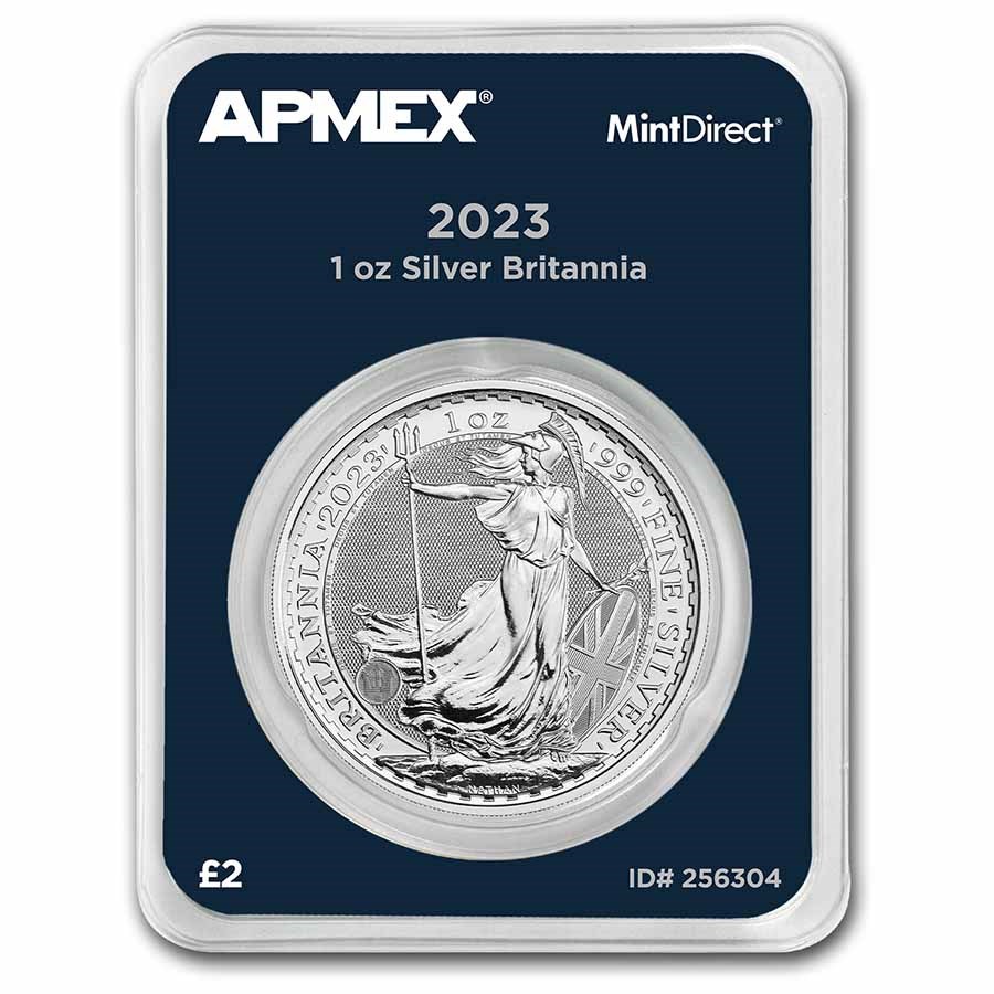 2023 GB 1 oz Silver Britannia MintDirect® Single (Queen)