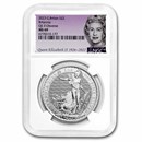 2023 GB 1 oz Silver Britannia NGC MS-69 (Queen Label)