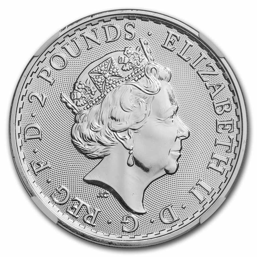 Buy 2023 GB 1 oz Silver Britannia NGC MS-70 (Queen Label) | APMEX
