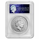 2023 GB 1 oz Silver Britannia PCGS GEM BU (Queen Label)