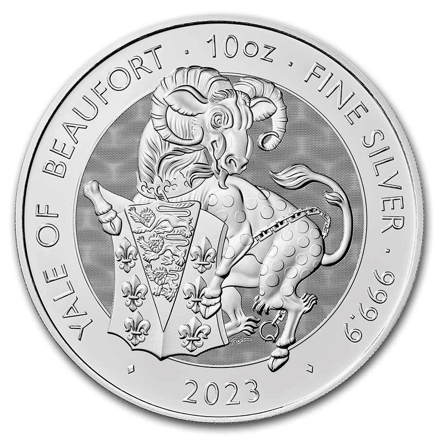 2023 GB 10 oz Silver Royal Tudor Beasts The Yale of Beaufort BU