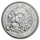 2023 GB 2 oz Silver Royal Tudor Beasts The Bull of Clarence