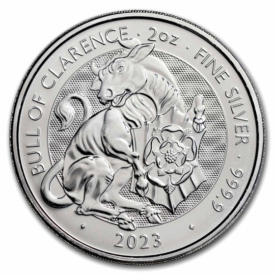 2023 GB 2 oz Silver Royal Tudor Beasts The Bull of Clarence 2023 GB 2 oz Silver Royal Tudor Beasts The Bull of Clarence