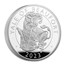 2023 GB 5oz Ag Royal Tudor Beasts Yale of Beaufort Prf (Box/COA)