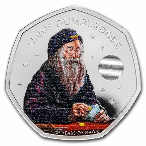 2023 GB Harry Potter - Dumbledore 50p Colorized Silver Proof Coin