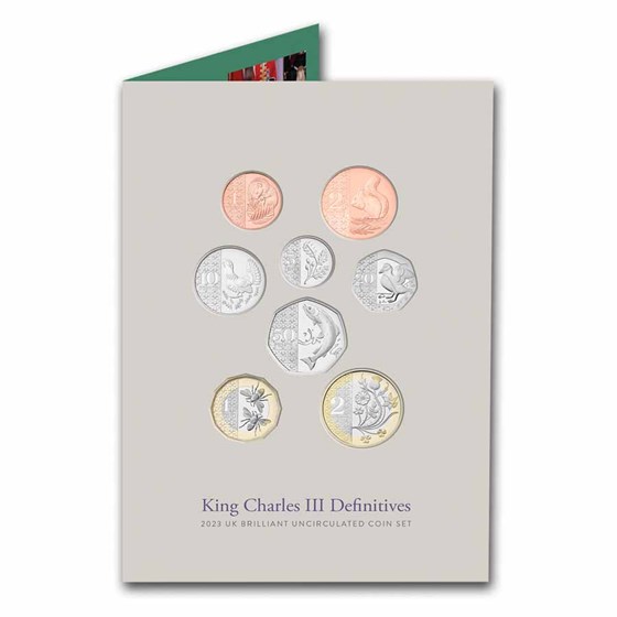 2023 GB King Charles III Definitives Brill Uncirculated Coin Set