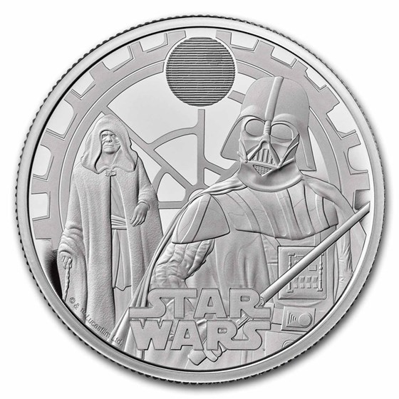 2023 GB Star Wars: Darth Vader & Emperor £2 1 oz Silver Prf Coin 2023 GB Star Wars: Darth Vader & Emperor £2 1 oz Silver Prf Coin