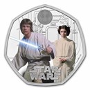 2023 GB Star Wars: Luke Skywalker & Princess Leia Silver Prf Coin