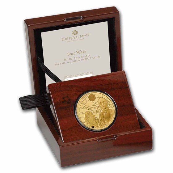 Buy 2023 GB Star Wars: R2-D2 and C-3PO 1 oz Gold £100 Proof Coin | APMEX