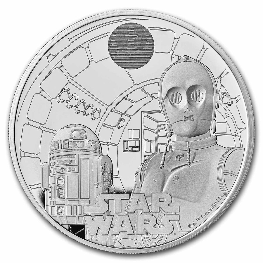 2023 GB Star Wars: R2-D2 and C-3PO £2 Silver Proof Coin