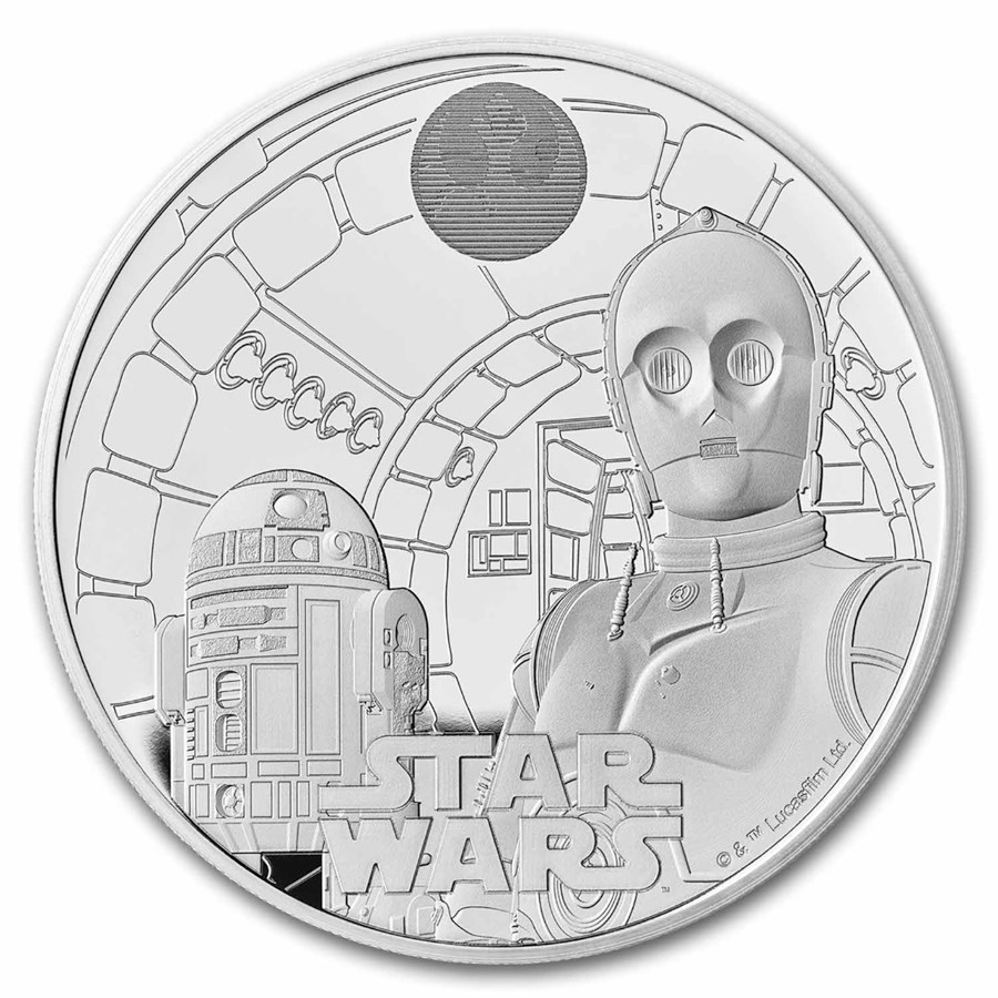 Buy 2023 GB Star Wars: R2-D2 and C-3PO £5 Silver Proof Coin | APMEX