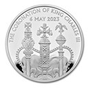2023 GB The Coronation of His Majesty £5 Silver Prf Piedfort Coin