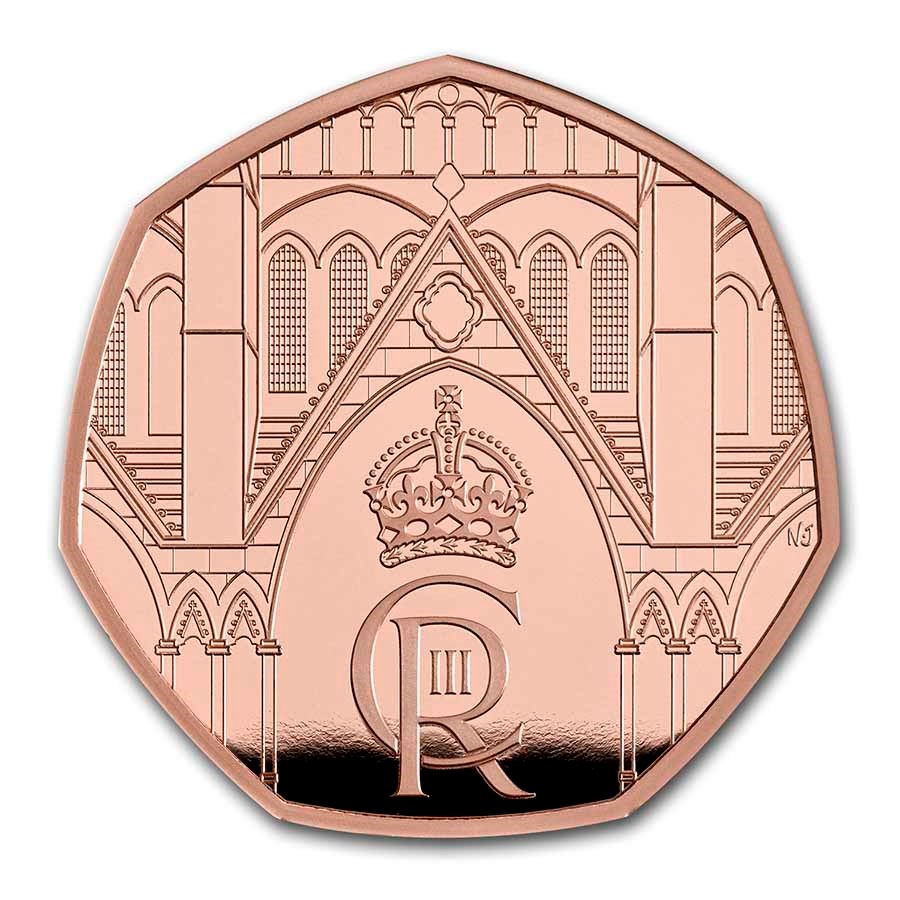 2023 GB The Coronation of His Majesty 50p Gold Proof Coin