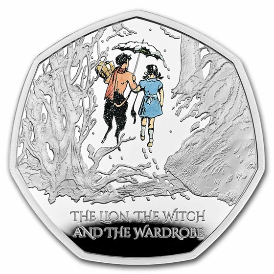 2023 GB The Lion, the Witch and the Wardrobe 50p Color Slvr Prf