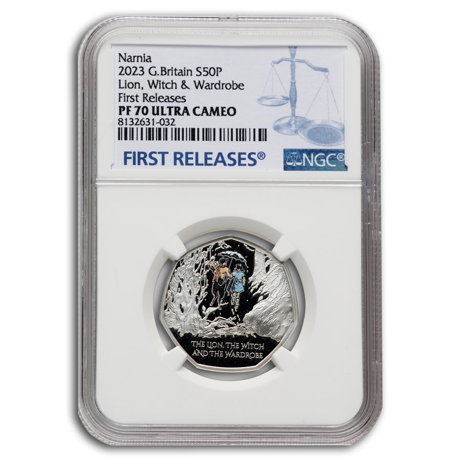 2023 GB The Lion, Witch and the Wardrobe 50p Color PF-70 NGC (FR)