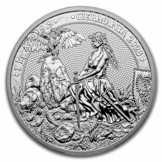 2023 Germania 1 Kilo Silver Round BU