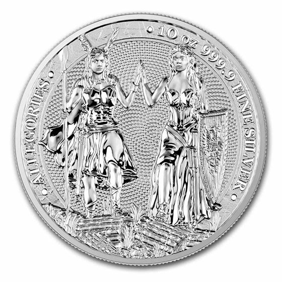 2023 Germania Allegories 10 oz Silver Round BU (Galia) 2023 Germania Allegories 10 oz Silver Round BU (Galia)