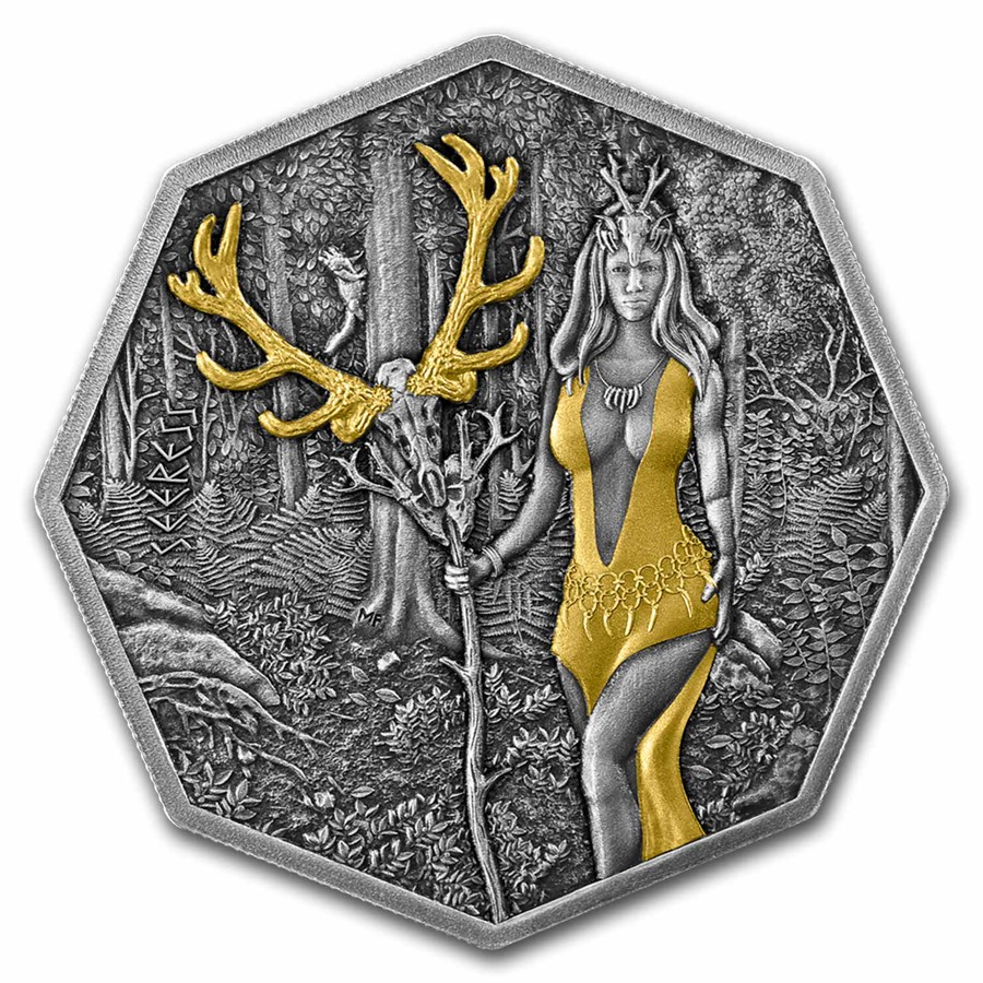 2023 Germania Witchcraft: Seeress Ritual 1 oz Silver Round BU