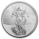 2023 Gibraltar 1 oz Silver Lady Justice BU