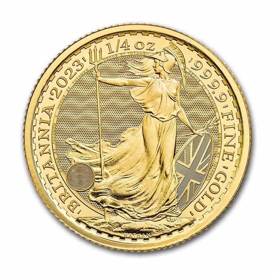 2023 Great Britain 1/4 oz Gold Britannia BU (King Charles III)