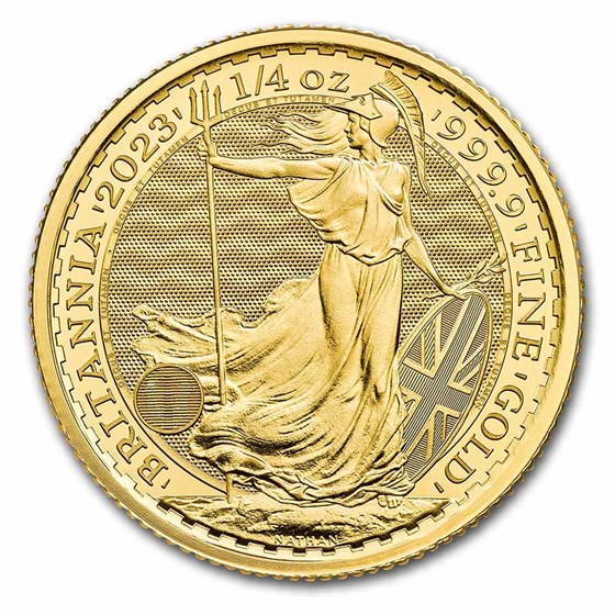 2023 Great Britain 1/4 oz Gold Britannia BU (Queen Elizabeth II) 2023 Great Britain 1/4 oz Gold Britannia BU (Queen Elizabeth II)