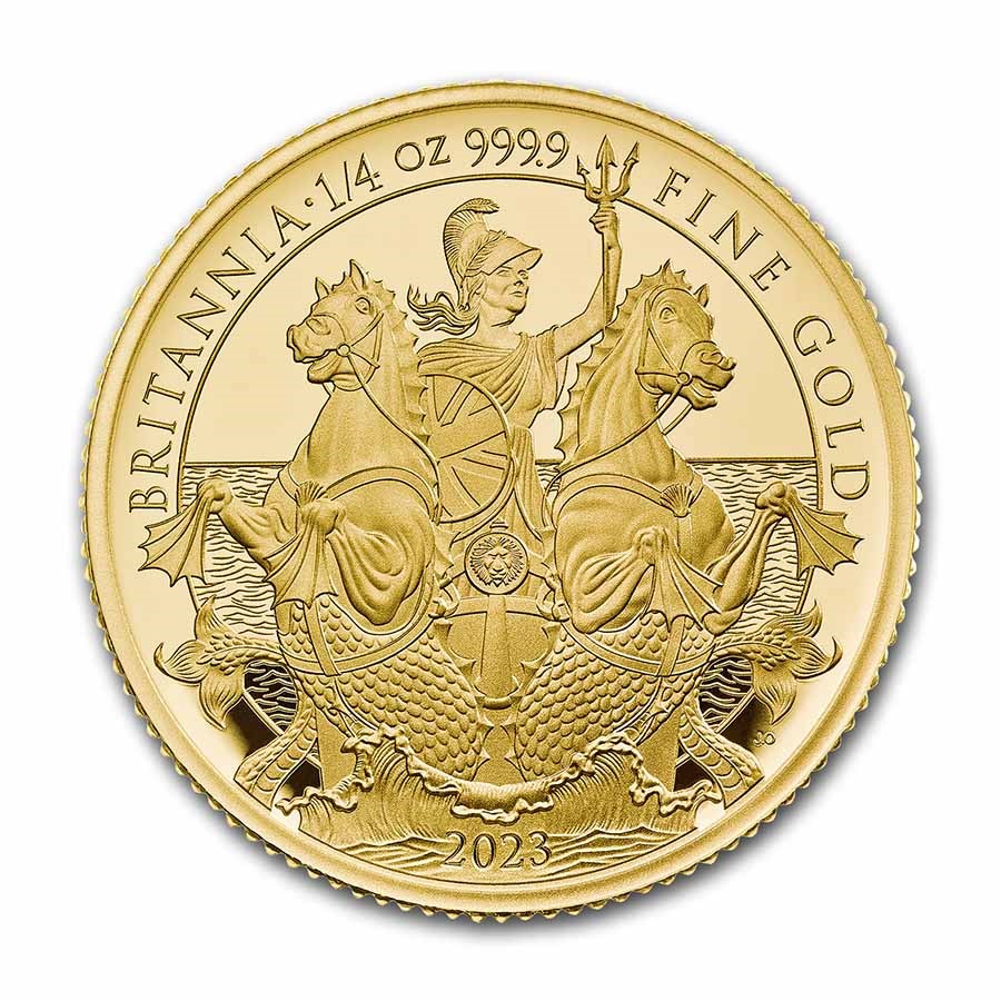 2023 Great Britain 1/4 oz Proof Gold Britannia (King Charles III)