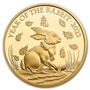 2023 Great Britain 1 oz Gold Year of the Rabbit Proof (Box & COA)