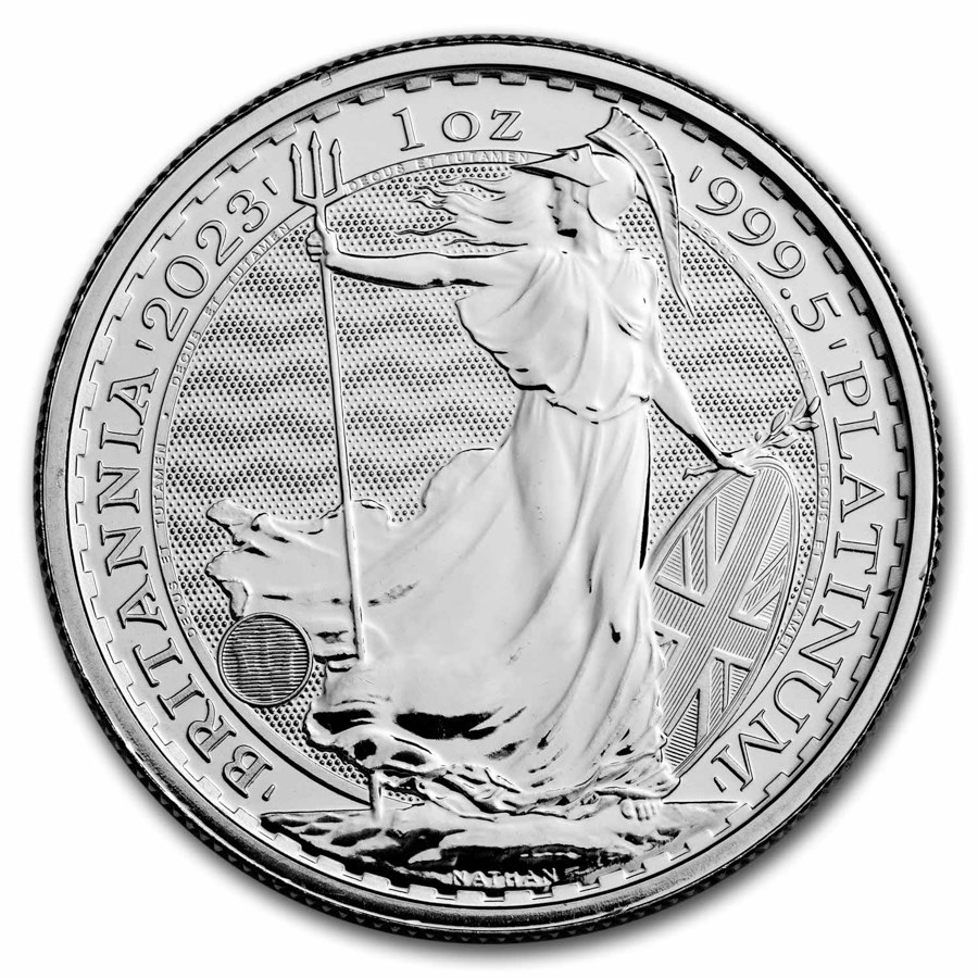 2023 Great Britain 1 oz Platinum Britannia BU (King Charles III)