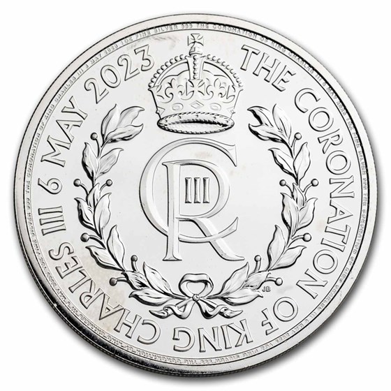 2023 Great Britain 1 oz Silver Coronation BU (Abrasions) 2023 Great Britain 1 oz Silver Coronation BU (Abrasions)