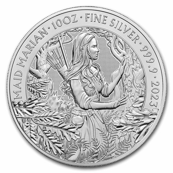 2023 Great Britain 10 oz Silver Myths & Legends: Maid Marian BU 2023 Great Britain 10 oz Silver Myths & Legends: Maid Marian BU