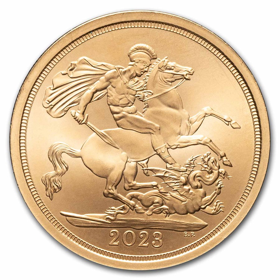 2023 Great Britain Frosted Gold Sovereign (STOD 75th Birthday)