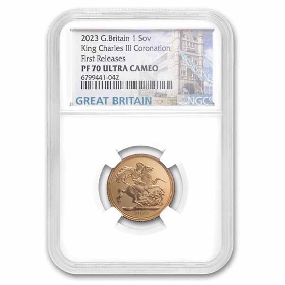 2023 Great Britain Gold Sovereign PF-70 UCAM NGC (First Release) 2023 Great Britain Gold Sovereign PF-70 UCAM NGC (First Release)