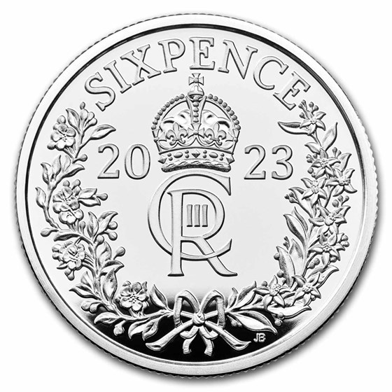 2023 Great Britain Silver Sixpence BU Coin (w/ Display Card) 2023 Great Britain Silver Sixpence BU Coin (w/ Display Card)