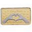 2023 Guinea 2 gram Proof Gold Loving Heart Coin Bar
