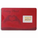 2023 Guinea 2 gram Proof Gold Loving Heart Coin Bar
