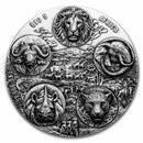 2023 Ivory Coast 1 kilo Silver Big Five Africa Completer Coin