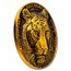 2023 Ivory Coast 1 oz Gold Big Five Asia Haut Relief Tiger