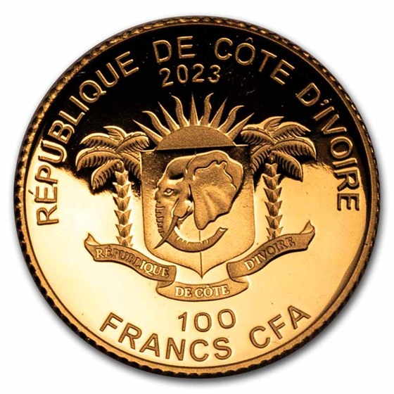 2023 Ivory Coast Gold Big Five North America 5-Coin Set