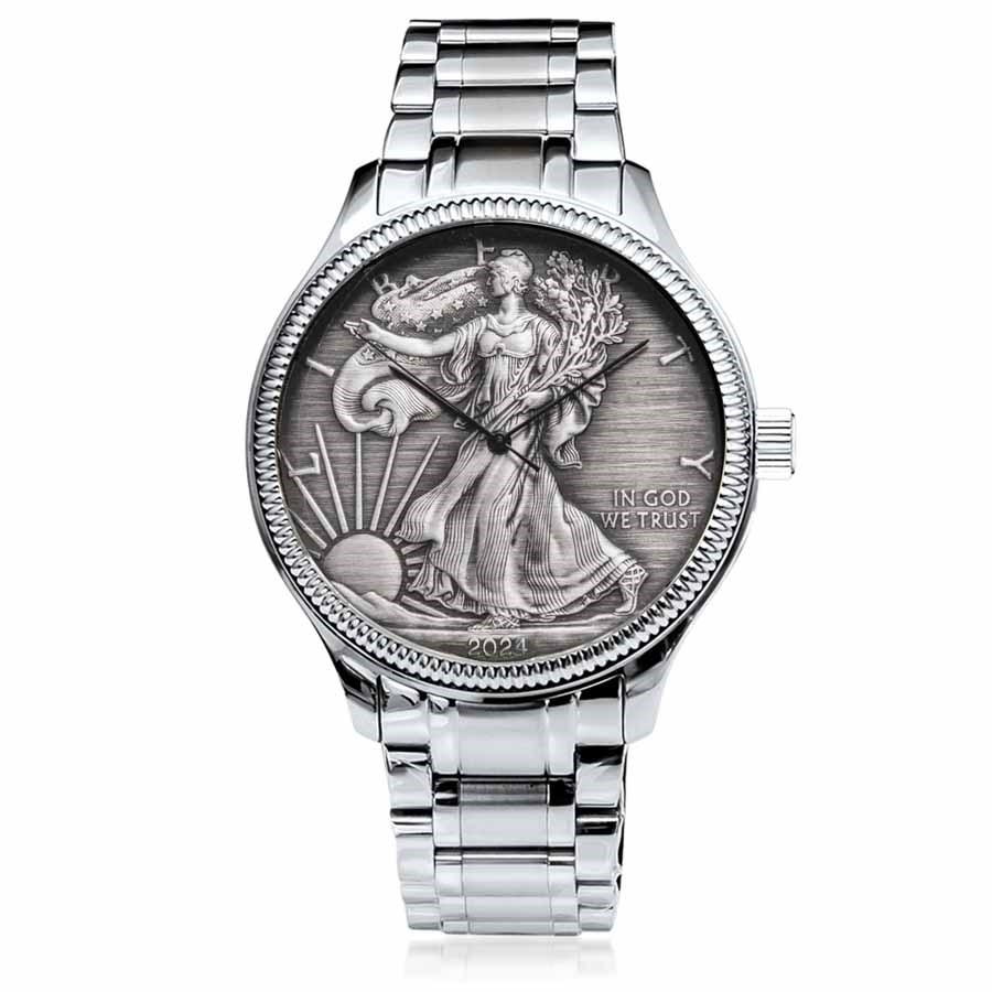 2023 Men's Antiqued SAE Watch Stainless Steel Bracelet