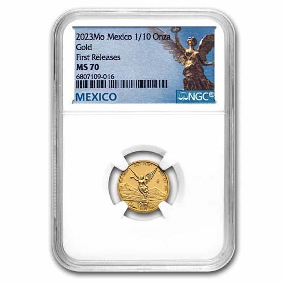 2023 Mexico 1/10 oz Gold Libertad MS-70 NGC (First Release) 2023 Mexico 1/10 oz Gold Libertad MS-70 NGC (First Release)