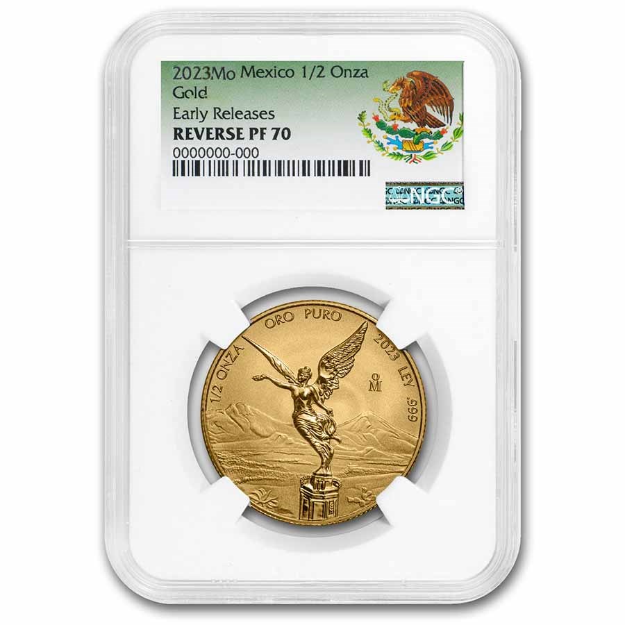 2023 Mexico 1/2 oz Rev Prf Gold Libertad PF-70 NGC (ER)