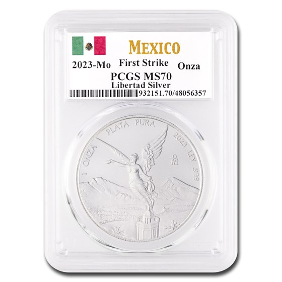 2023 Mexico 1 oz Silver Libertad MS-70 PCGS (First Strike) 2023 Mexico 1 oz Silver Libertad MS-70 PCGS (First Strike)