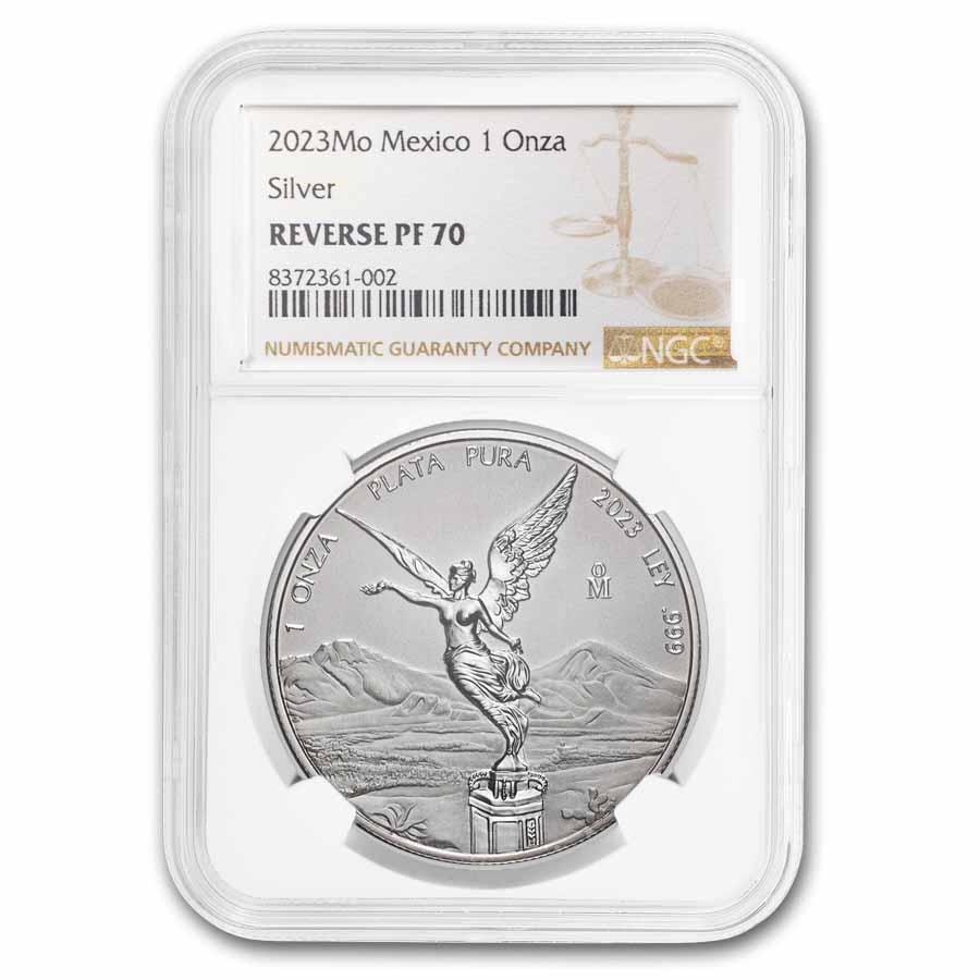 Buy 2023 Mexican 1 oz Silver Libertad Rev Proof PF-70 | APMEX