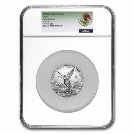 Buy 2023 Mexican 2 oz Silver Libertad MS-70 NGC (Early Release