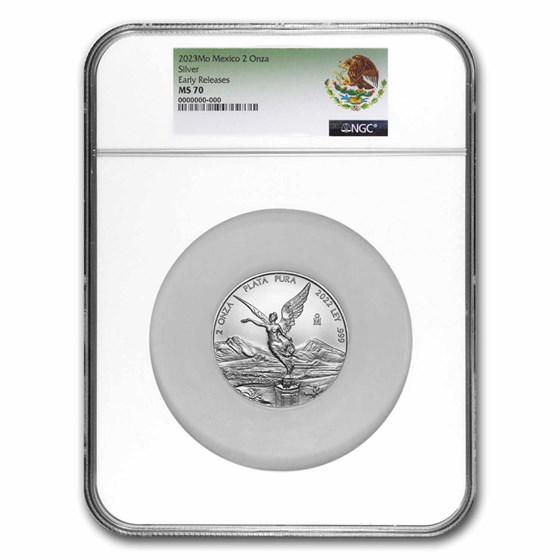 2023 Mexico 2 oz Silver Libertad MS-70 NGC (Early Release)