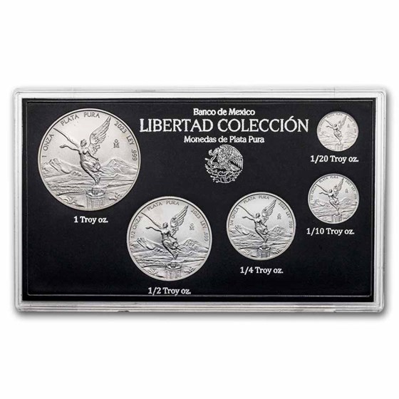 2023 Mexico 5-Coin Silver Libertad Set BU (1.9 oz) 2023 Mexico 5-Coin Silver Libertad Set BU (1.9 oz)