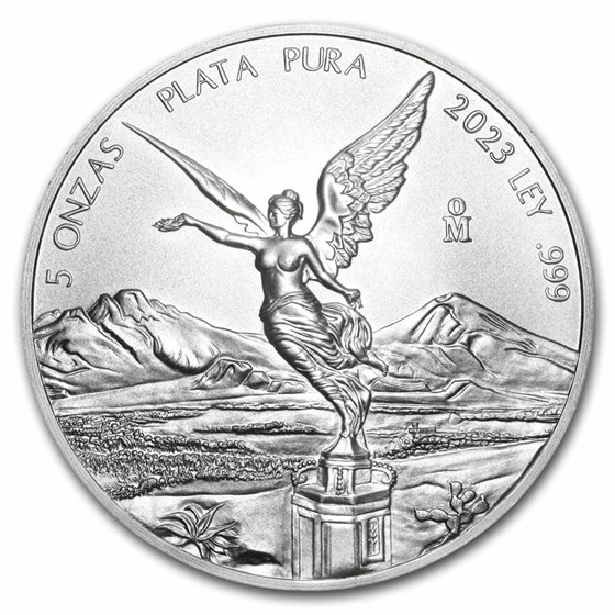 2023 Mexico 5 oz Silver Libertad BU 2023 Mexico 5 oz Silver Libertad BU